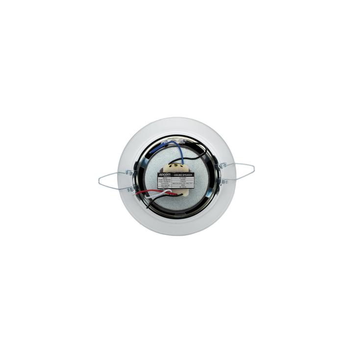 Altavoz  4" | Montaje en Techo | 3 - 6W | 70/100V | Frente Metálico | Resistente a Humedad