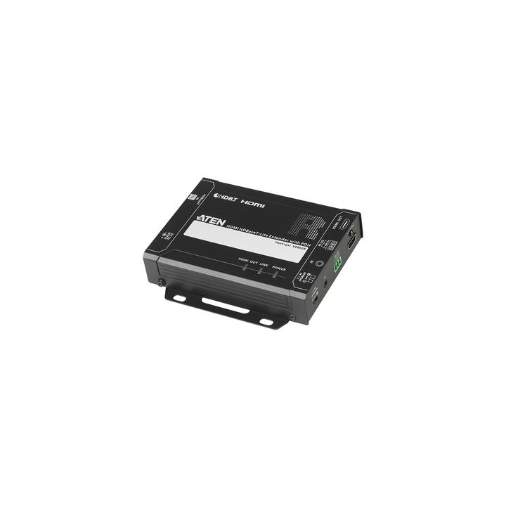 Receptor HDMI HDBaseT-Lite con PoH | 4K a 35 m (Cat 5e/6) / 40 m (Cat 6a/ATEN 2L-2910 Cat6); 1080p a 60 m (Cat 5e/6) /