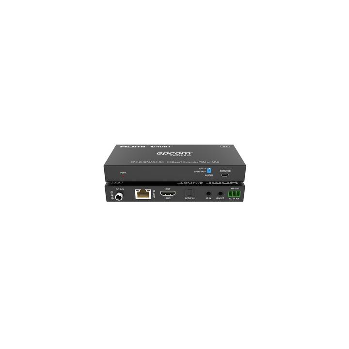 Kit Extensor HDMI | HDBaseT | 70m en 4K@60Hz | Cat5e/6 | Gestión Avanzada EDID | Soporta ARC | Control IR