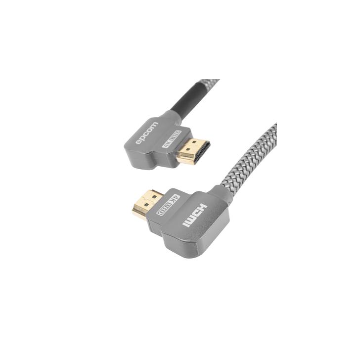 Cable HDMI Ángulo 90° | 1 Metro (3.28 Pies) | Alta Definición | Versión 2.0 | Alta Velocidad 18Gbps | 4K@60Hz |