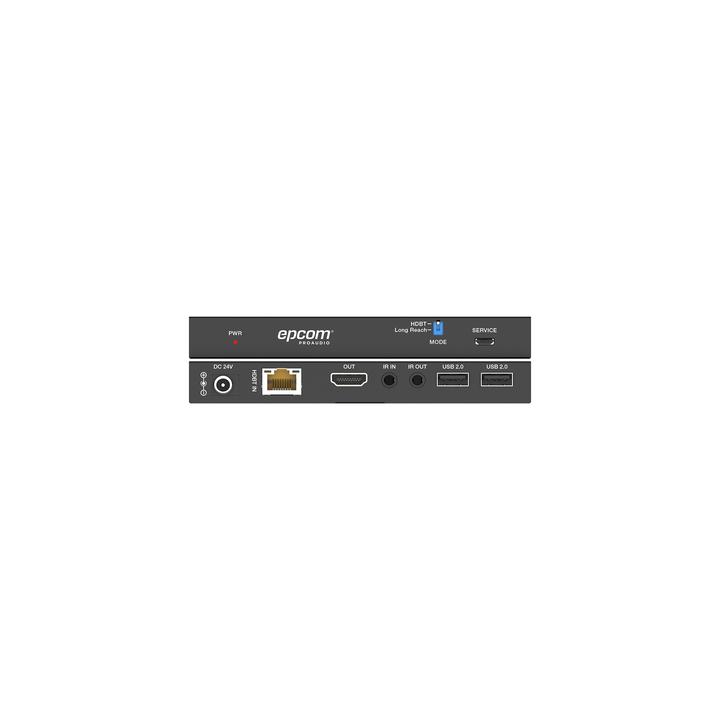 Kit Extensor HDMI con KVM |  4K@60Hz 4:4:4 | 150m en 1080 | 120m en 4K | HDBaseT | USB 2.0 | IR Bidireccional | POC |
