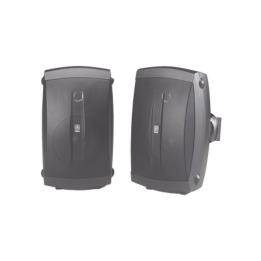 Altavoces de Montaje en Superficie de 2 vias | Woofer 5 in, Tweeter 0.5 in | Semi-Exterior, 6 ohms | Par Color Negro