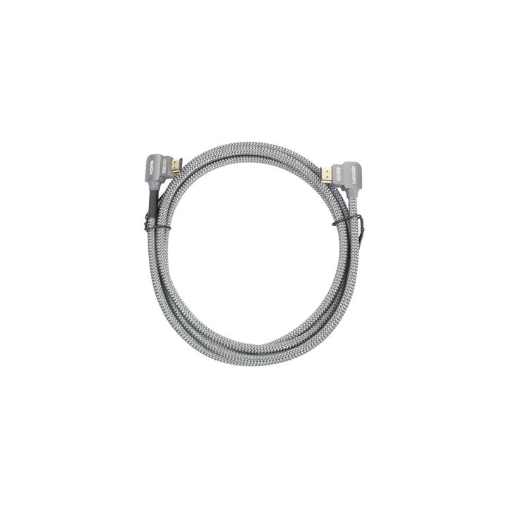 Cable HDMI Ángulo 90° | 2 Metros (6.56 Pies) | Alta Definición | Versión 2.0 | Alta Velocidad 18Gbps | 4K@60Hz |