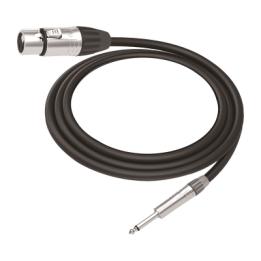 Cable de Audio | XLR 3 Polos Hembra a Plug 1/4 in mono | Conector Seetronic Serie M SCMF3 - MP2X | Longitud 3m