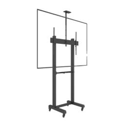 Montaje de Piso Móvil para Pantallas de  65 in a 100 in | vesa 100 x 100 hasta 1000 x 600 | carga maxima soportada