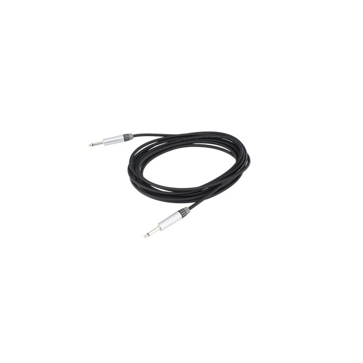 Cable de Audio | Plug 1/4 in a Plug 1/4 in Stereo | Carcasa Cromada | Conectores Seetronic | Longitud 5m