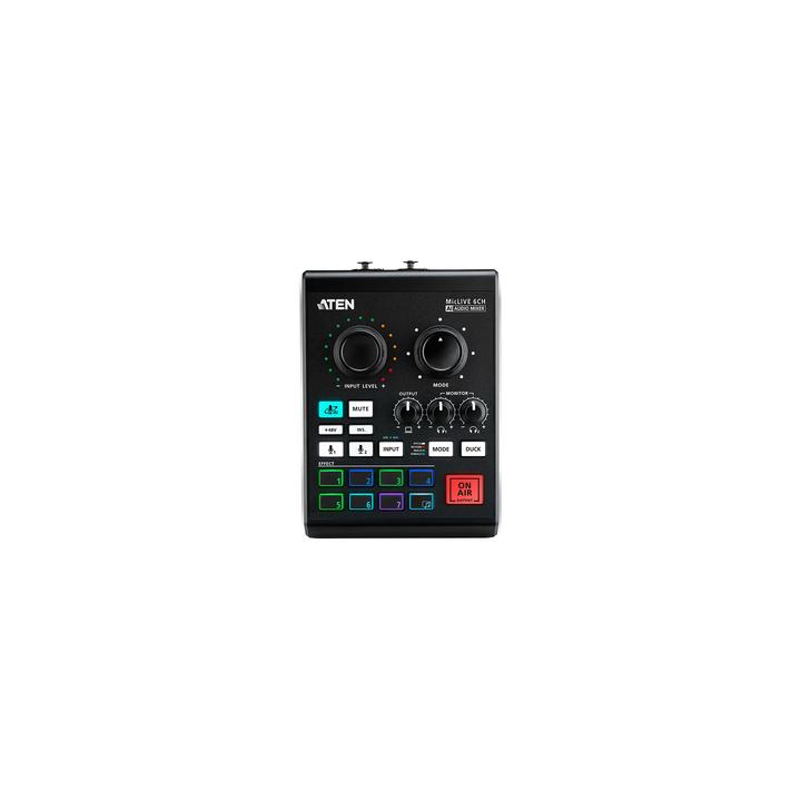 Mezclador de audio para pódcast con IA | MicLIVE™ de 6 canales