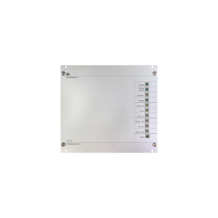 Interfaz Millennium IP para gestión de avisos y música pre-grabados IP con 8 relés IN/OUT
