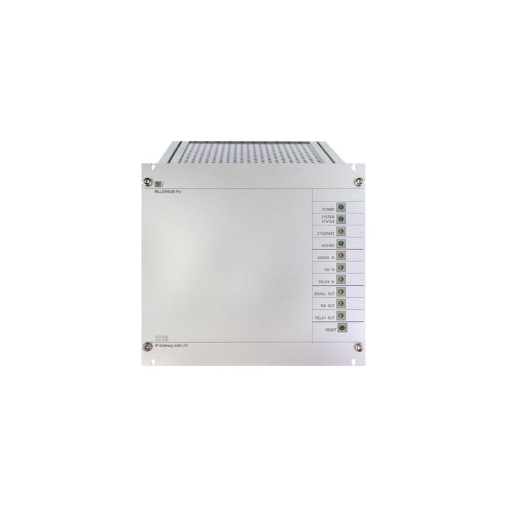 Interfaz Millennium IP para gestión de avisos y música pre-grabados IP con 8 relés IN/OUT