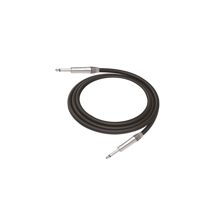 Cable de Audio | Plug 1/4 in a Plug 1/4 in Mono | Carcasa Cromada | Conectores Seetronic | Ideal para Instrumentos |