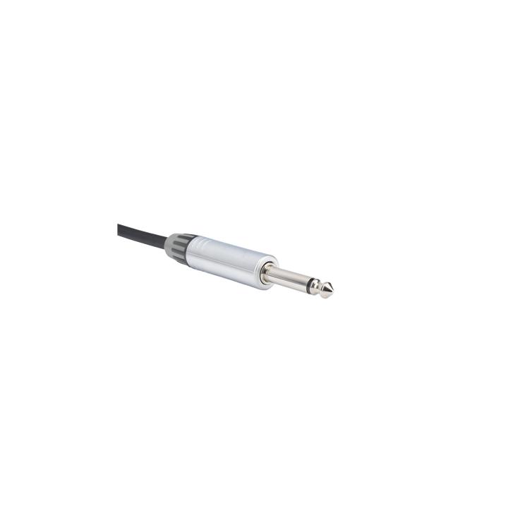 Cable de Audio | Plug 1/4 in a Plug 1/4 in Mono | Carcasa Cromada | Conectores Seetronic | Ideal para Instrumentos |