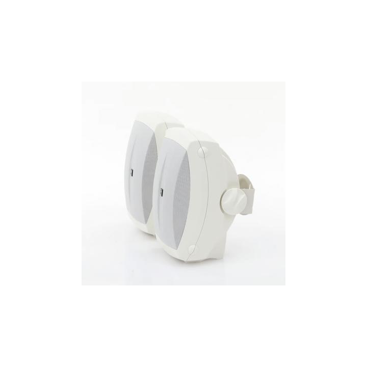 Altavoces de Montaje en Superficie de 2 vias | Woofer 5 in, Tweeter 0.5 in | Semi-Exterior, 6 ohms | Par Color Blanco