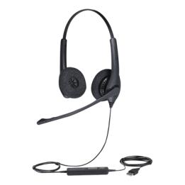 Jabra Biz 1500 Duo, auricular profesional con cancelación de ruido, ideal para contact center con conexión USB