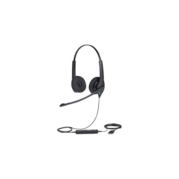 Jabra Biz 1500 Duo, auricular profesional con cancelación de ruido, ideal para contact center con conexión USB