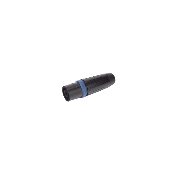 Speakon Conector de cable macho de 4 polos, carcasa negra, cable AWG10,  30A