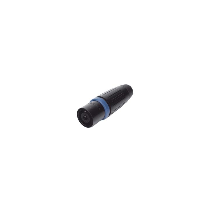 Speakon Conector de cable macho de 4 polos, carcasa negra, cable AWG10,  30A