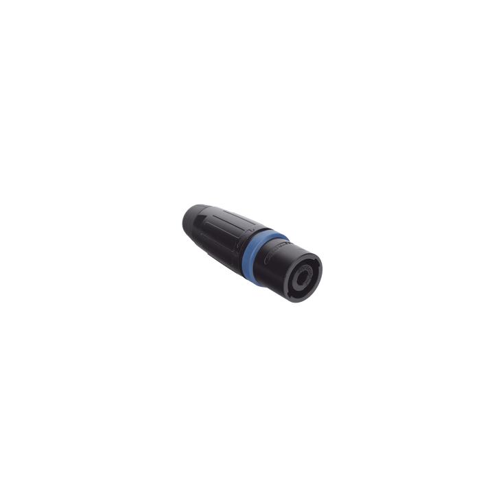 Speakon Conector de cable macho de 4 polos, carcasa negra, cable AWG10,  30A