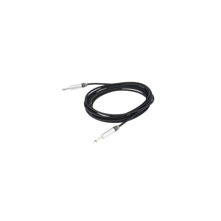 Cable de Audio | Plug 1/4 in a Plug 1/4 in Mono | Carcasa Cromada | Conectores Seetronic | Ideal para Instrumentos |