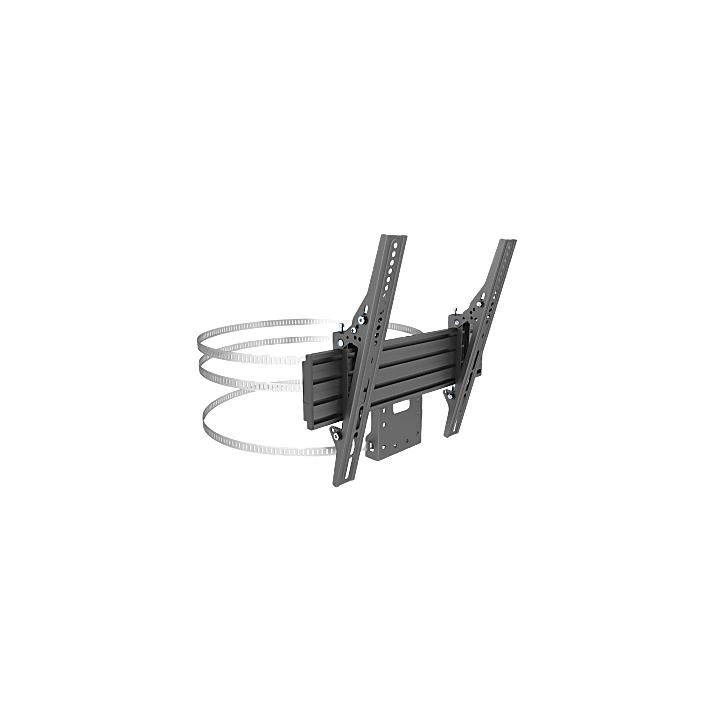 MONTAJE PARA PANTALLAS DE 32 A 65 PULGADAS EN COLUMNA| VESA 100 X 100 HASTA 400 X 400 | COLOR NEGRO| CAP. MAX 35KG