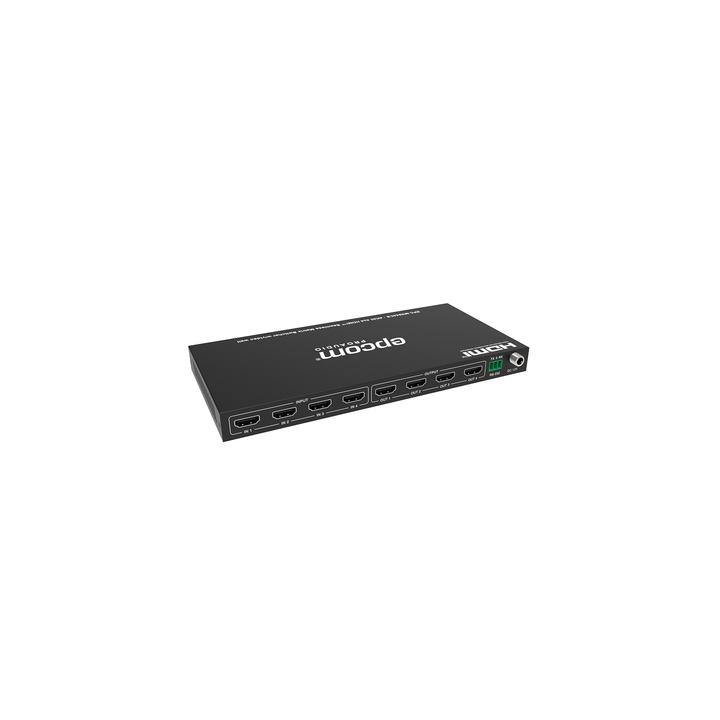 Matriz de Video HDMI 4x4 | Ancho de Banda 10.2 Gbps | Resolución 4K@30Hz | Escalado a 1080P, 720P, 1920x1200, 4K30 |