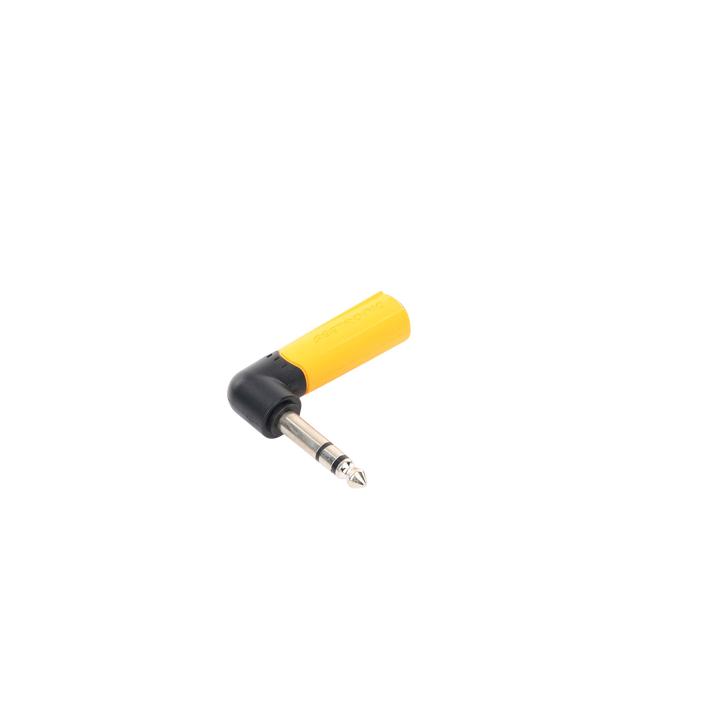 Conector Estéreo | 1/4in - 1/4in | Conector de angulo recto | Adaptador de Carcasa de Plastico