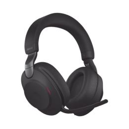 Jabra Evolve2 85, Auricular stereo versión UC con cancelación de ruido activa, dongle USB-A indicador de ocupado