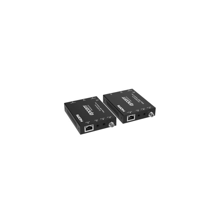 Extensor HDMI 4K@60Hz | PoC Bidireccional | HDR y Dolby Vision | Audio ARC y Óptico | Transmisión hasta 70m por CAT6