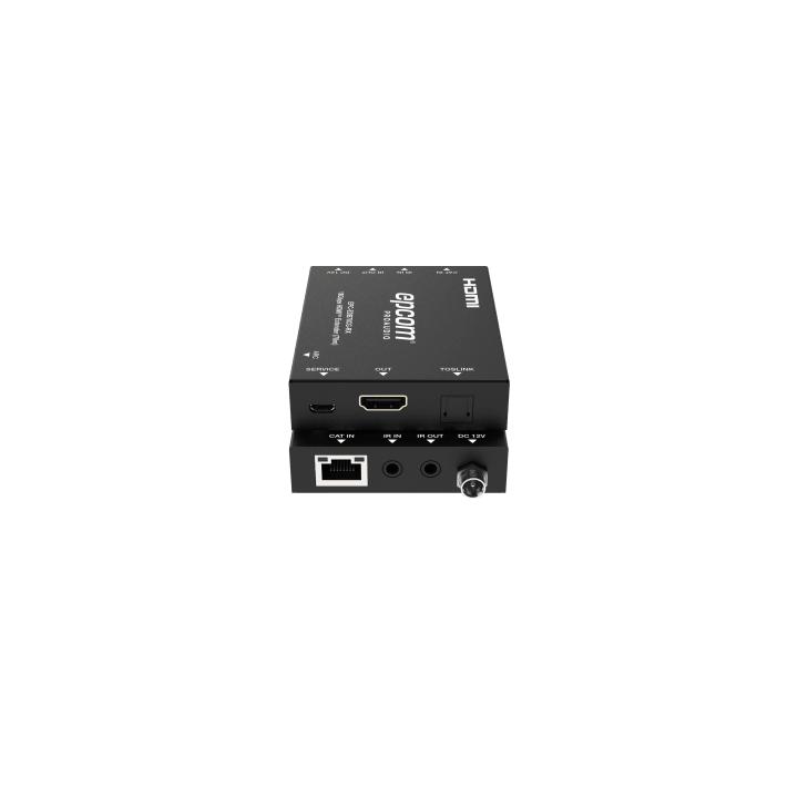 Extensor HDMI 4K@60Hz | PoC Bidireccional | HDR y Dolby Vision | Audio ARC y Óptico | Transmisión hasta 70m por CAT6