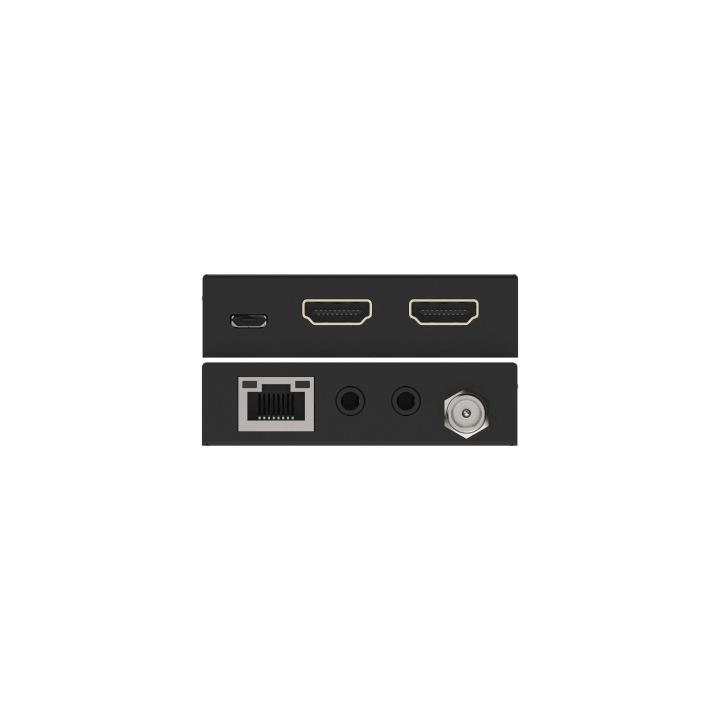 Extensor HDMI 4K@60Hz | PoC Bidireccional | HDR y Dolby Vision | Audio ARC y Óptico | Transmisión hasta 70m por CAT6