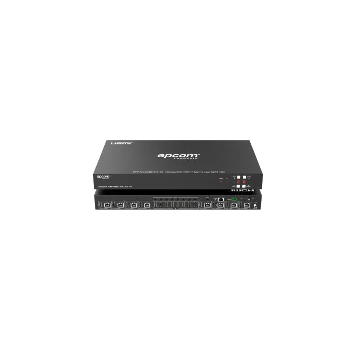 Matriz HDMI 8x8 | 4K@60Hz 4:4:4 | 8 Salidas HDMI + 8 CAT | Extensión hasta 70 m | Audio HD | Control IR/LAN/RS-232/Web