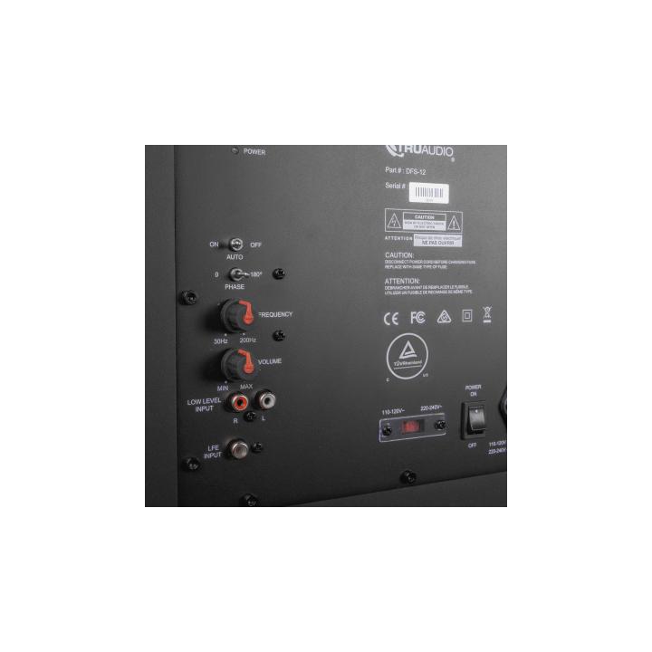 Subwoofer Activo de 12in | Diseño Down-Firing | 500W RMS | Recinto Sellado | Acabado Negro
