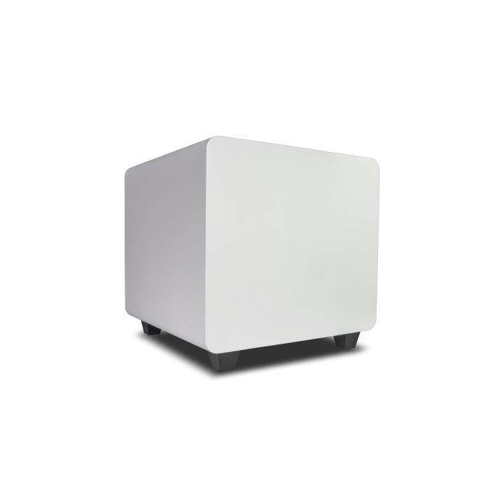 Subwoofer Activo de 12in | Diseño Down-Firing | 500W RMS | Recinto Sellado | Acabado Blanco