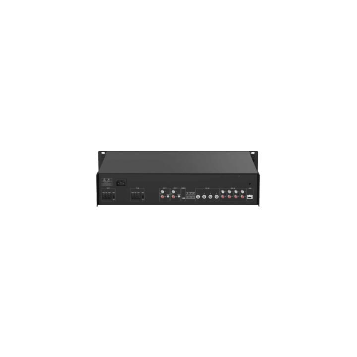 Amplificador de Red | 2 zonas de 250W  | 100V/70V | Calendarización de eventos | Biblioteca de Materiales de Audio |
