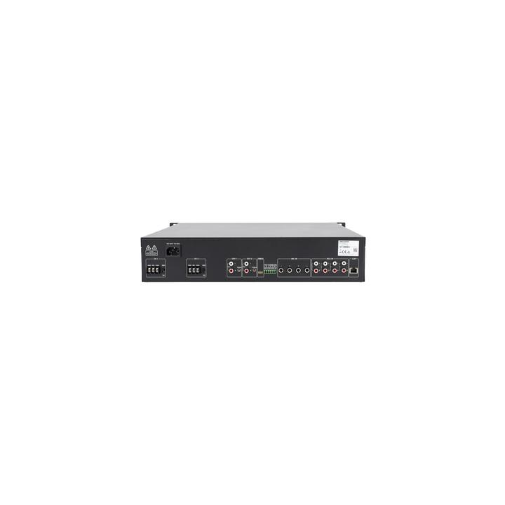 Amplificador de Red | 2 zonas de 250W  | 100V/70V | Calendarización de eventos | Biblioteca de Materiales de Audio |