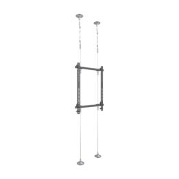 Montaje Cableado de Acero| Suelo a Techo| Capacidad Máx. de Carga 30kg| Para Pantallas de 32" ~ 75"| VESA 400 x 600
