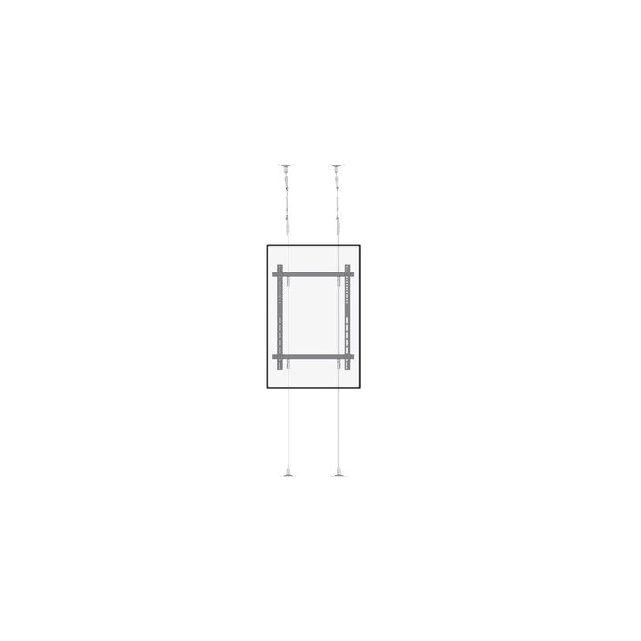 Montaje Cableado de Acero| Suelo a Techo| Capacidad Máx. de Carga 30kg| Para Pantallas de 32" ~ 75"| VESA 400 x 600