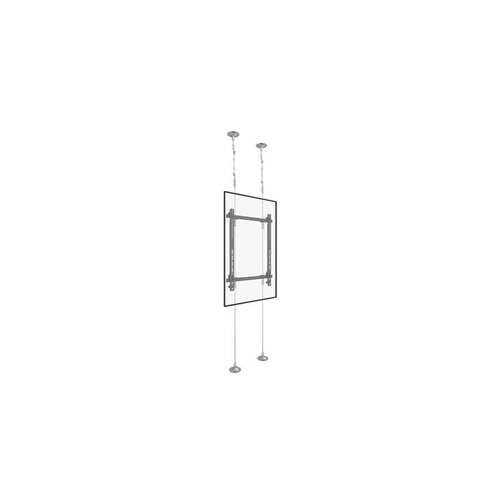 Montaje Cableado de Acero| Suelo a Techo| Capacidad Máx. de Carga 30kg| Para Pantallas de 32" ~ 75"| VESA 400 x 600