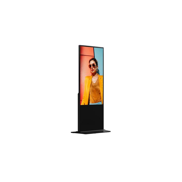 Pantalla de 55" 4K para Publicidad Digital / Base para Piso (Totem) / Gestión de Contenido y Control Centralizado