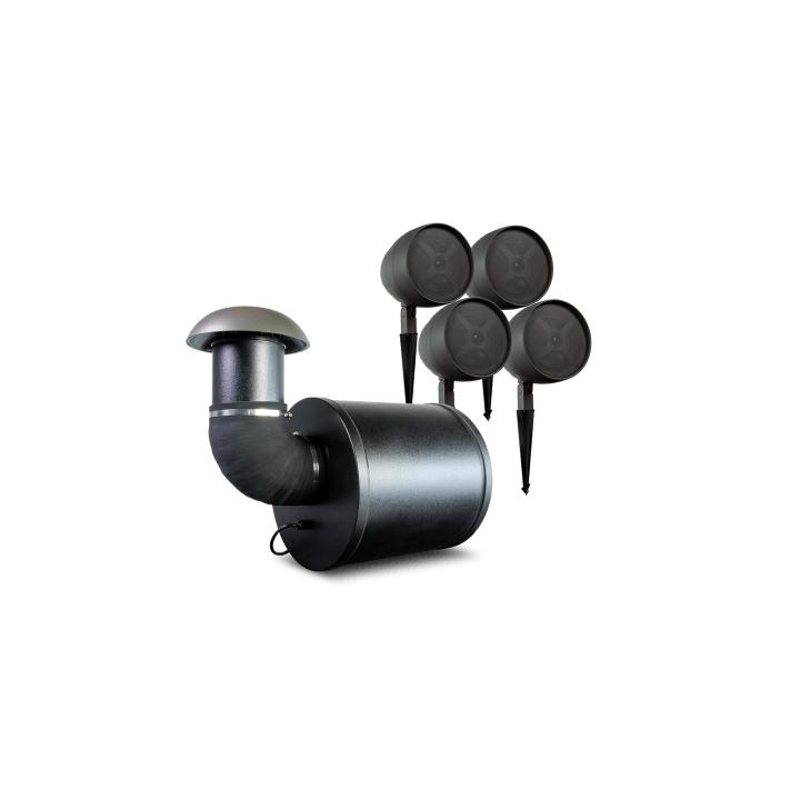 Altavoz de 2 vías | exteriores | 70V / 100V | woofer de 6.5 in | negro