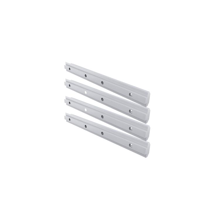 Barras de extensión de riel de aluminio