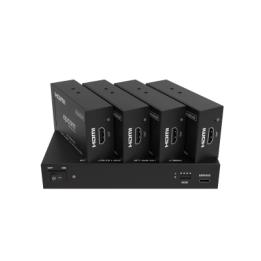Splitter HDMI 1x4 | 4K@60Hz a 60m | 4K@30Hz a 70m | Cable Cat6 | EDID | HDCP 2.2 | Salida Loop