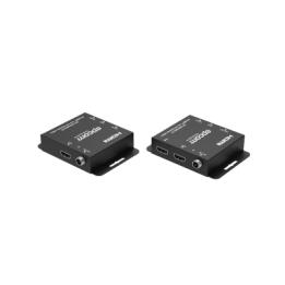 Kit Extensor HDMI | 4K30 hasta 100m | Cat6 | Transmisión sin Compresión | Soporta PoC Bidireccional | EDID y Audio
