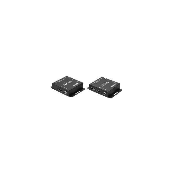Kit Extensor HDMI | 4K30 hasta 100m | Cat6 | Transmisión sin Compresión | Soporta PoC Bidireccional | EDID y Audio