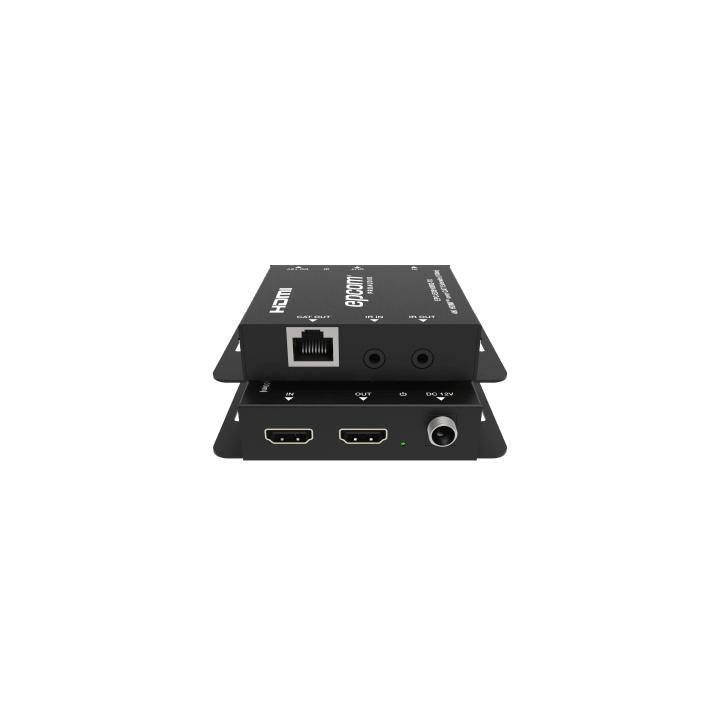 Kit Extensor HDMI | 4K30 hasta 100m | Cat6 | Transmisión sin Compresión | Soporta PoC Bidireccional | EDID y Audio