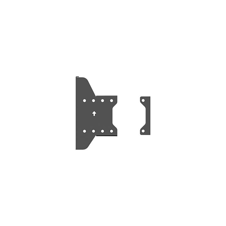 Accesorio_ Placa para Montaje doble de Pantallas Para Exhibicion de Pared a Pared| Dimensiones 225.2 mm x 126.2 mm x 95