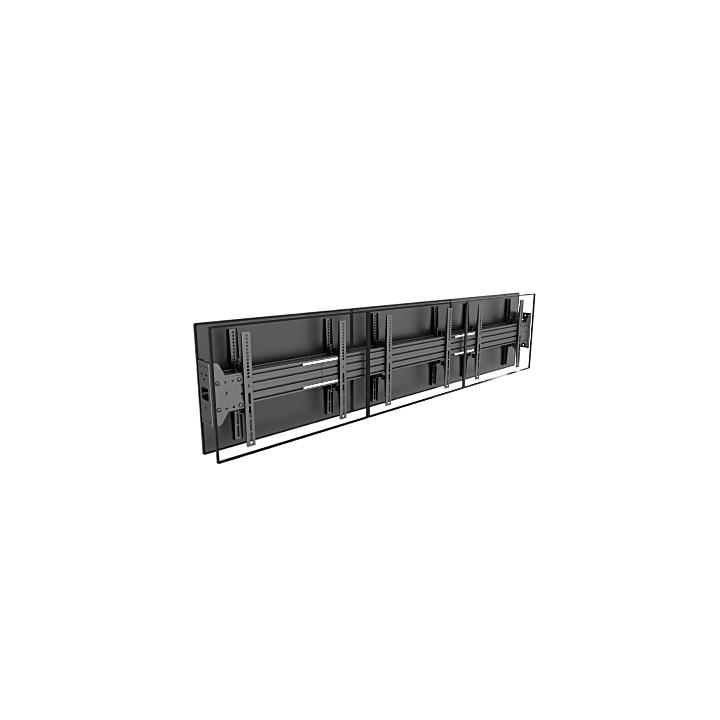 Accesorio_ Placa para Montaje doble de Pantallas Para Exhibicion de Pared a Pared| Dimensiones 225.2 mm x 126.2 mm x 95