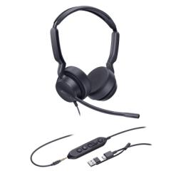 Diadema Alámbrica UH42 SE Dual de Yealink Certificada para Microsoft Teams con USB-C/A