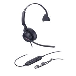 Diadema Alámbrica Yealink UH46 Mono USB-C/A Certificada con Microsoft Teams