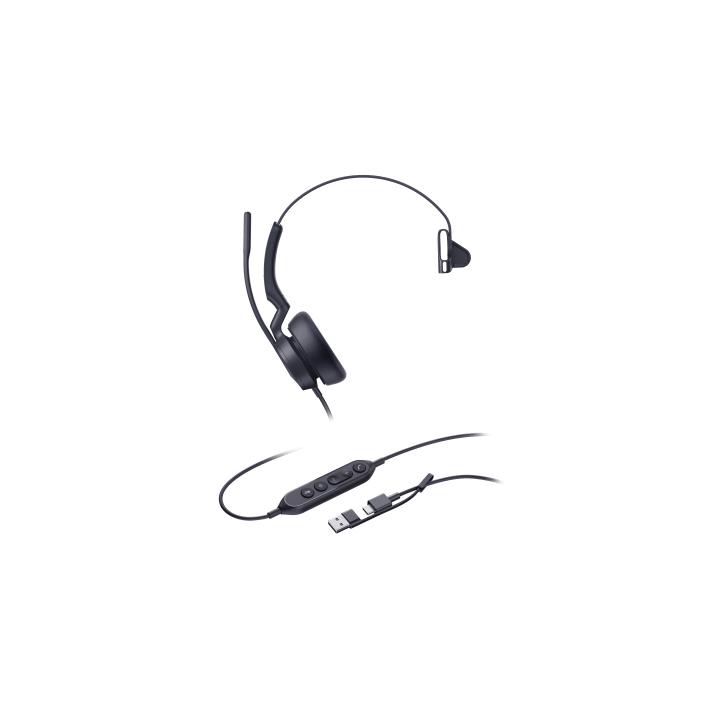 Diadema Alámbrica Yealink UH46 Mono USB-C/A Certificada con Microsoft Teams
