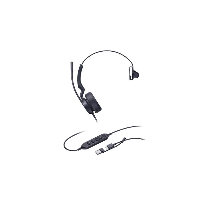 Diadema Alámbrica Yealink UH44 Mono USB-C/A Certificada con Microsoft Teams
